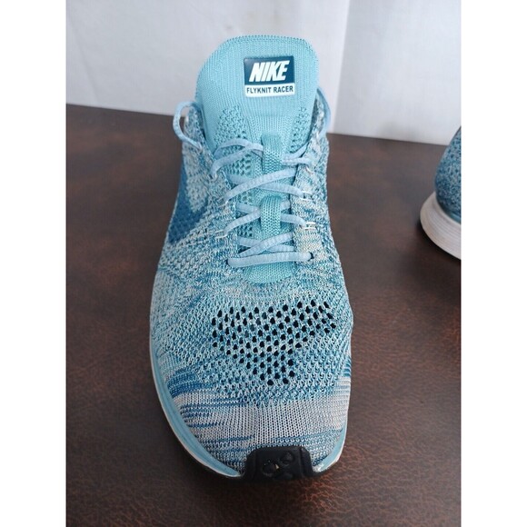 2017 Nike Flyknit Racer Blueberry Blue White 526628 102 Running Rare Mens 12 - Picture 6 of 13